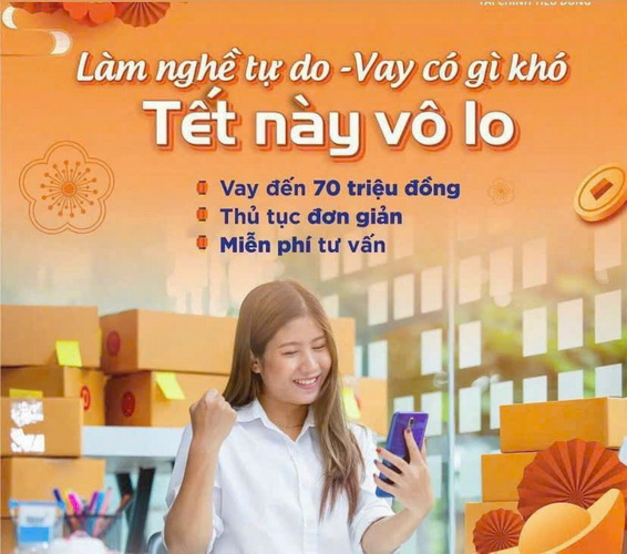 Cho vay tiền tiêu Tết
